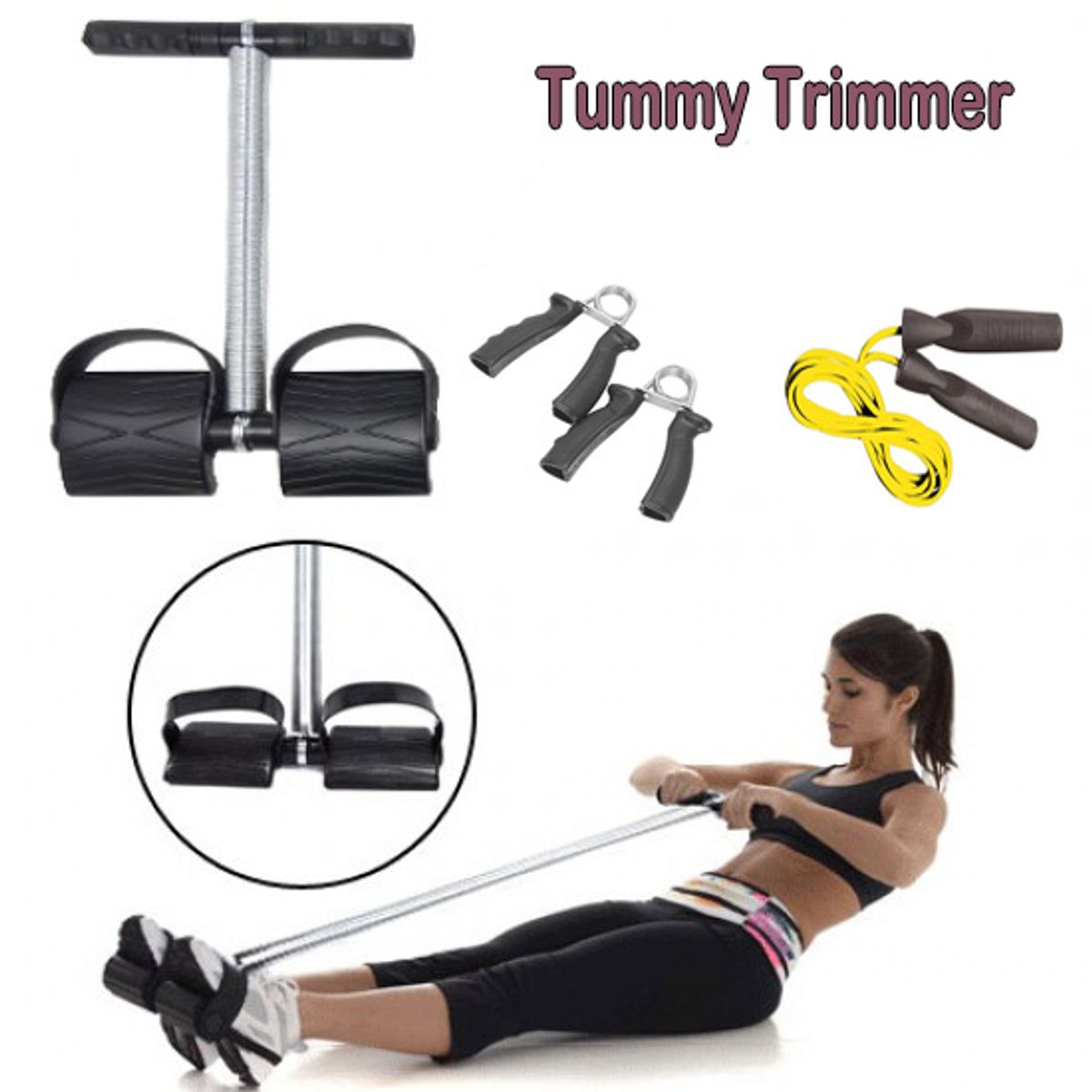 OEM - Set de Entrenamiento Salta Soga + Resorte + Empuñadura