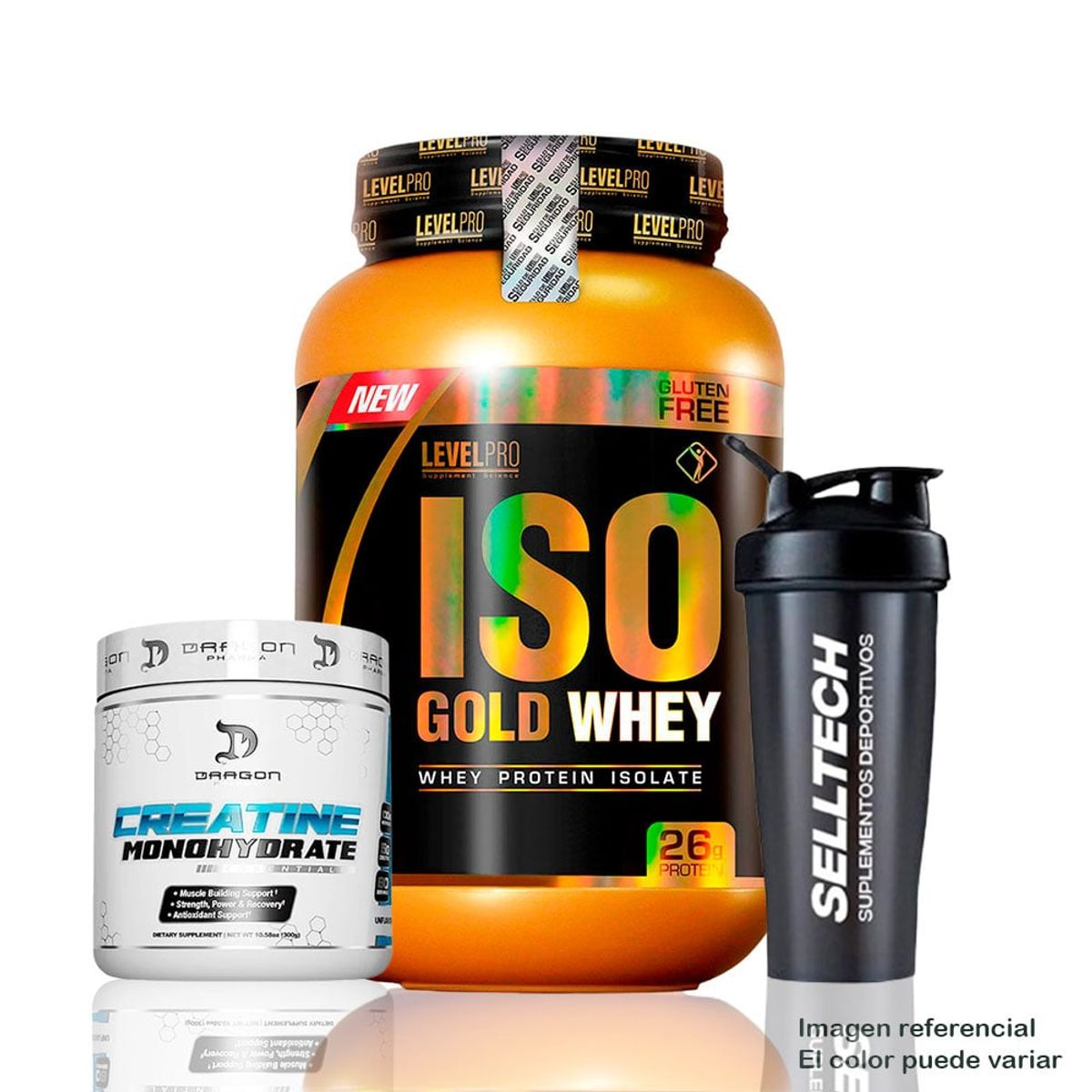 UNIVERSE NUTRITION - Iso Gold Whey de 1kg Vainilla+Creatina Dragon Pharma 300gr