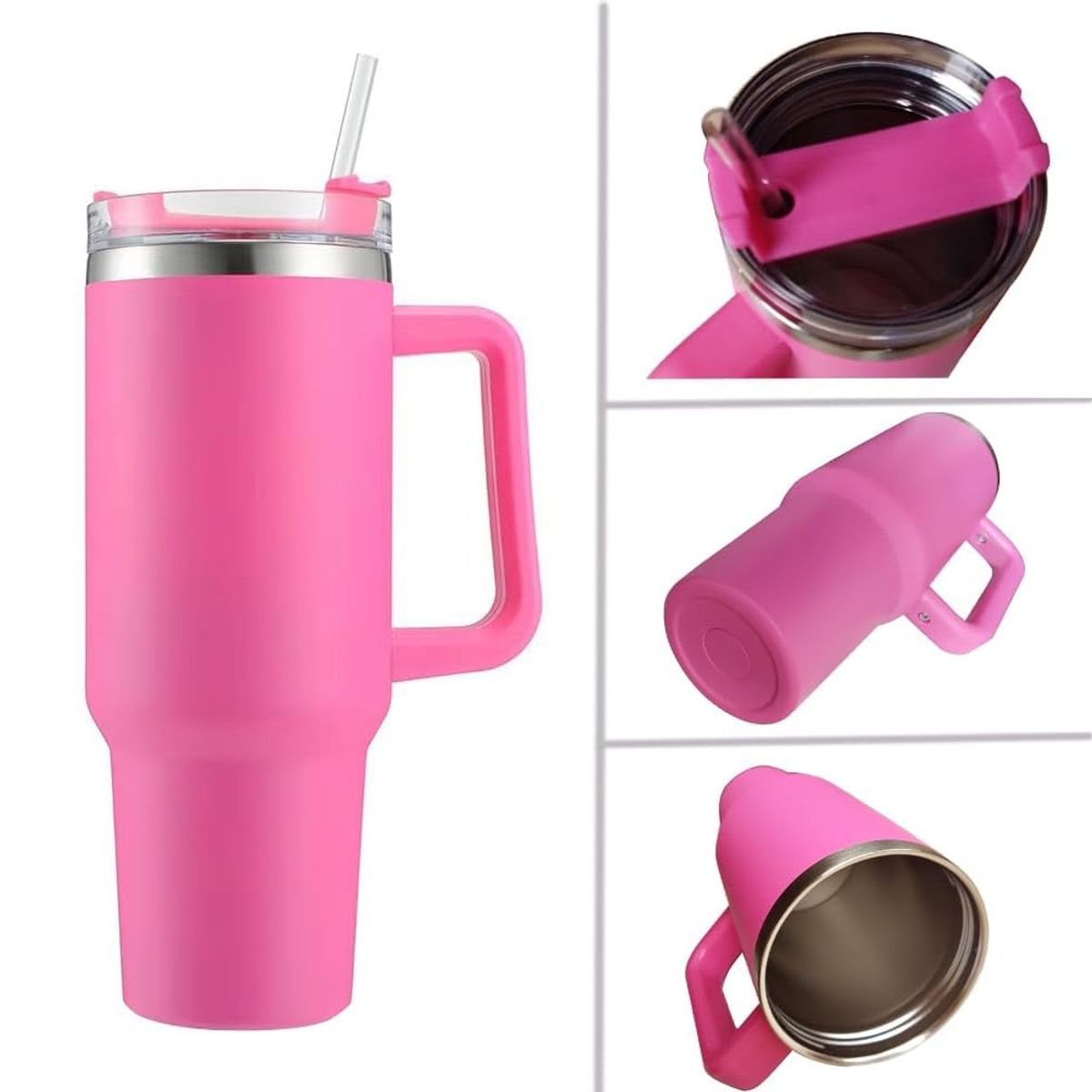 INSPIRA - Vaso Térmico de Acero Inoxidable con Asa de 1200 ml