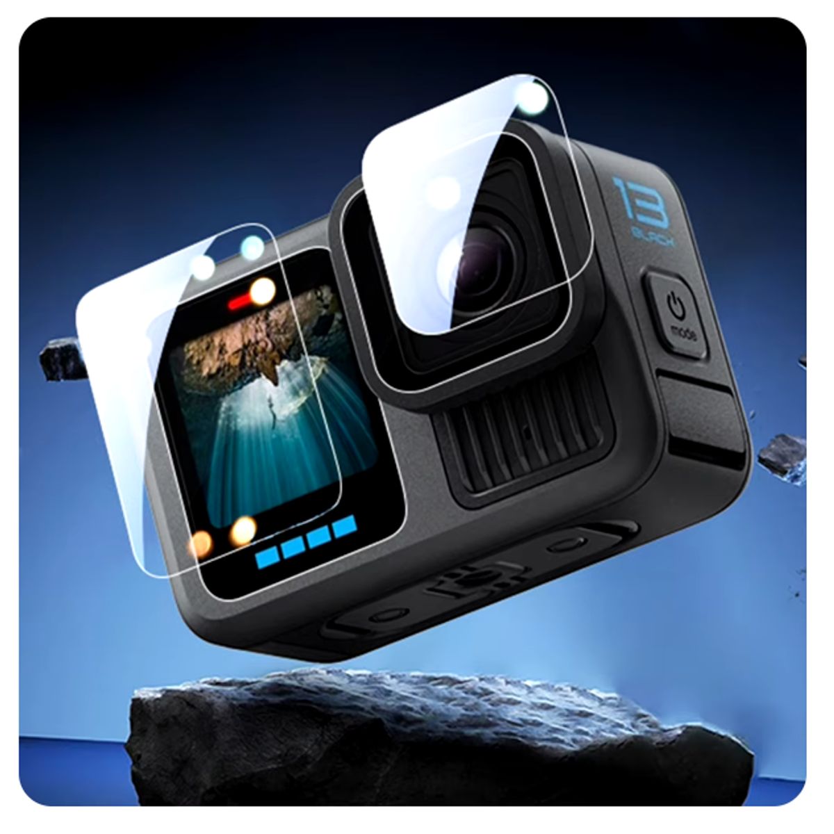 TELESIN - Protector de vidrio templado para GoPro Hero 13