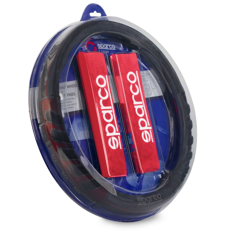 SPARCO - kit Forro De Timón y Protector De Cinturón Sparco