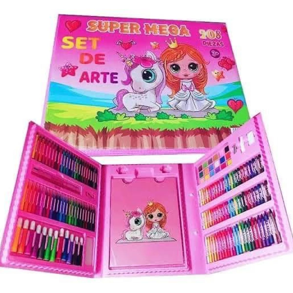 GENERICO - Mega set de arte 208 piezas