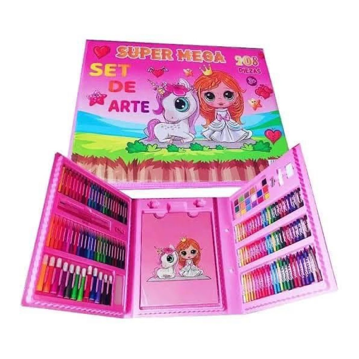 GENERICO - Mega set de arte 208 piezas