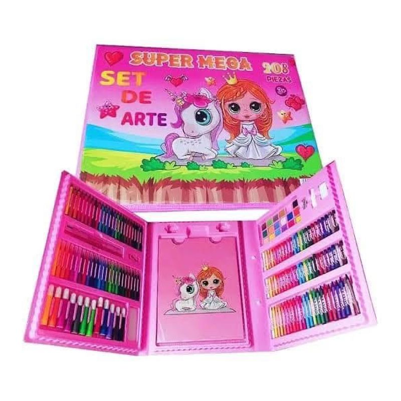 GENERICO - Mega set de arte 208 piezas