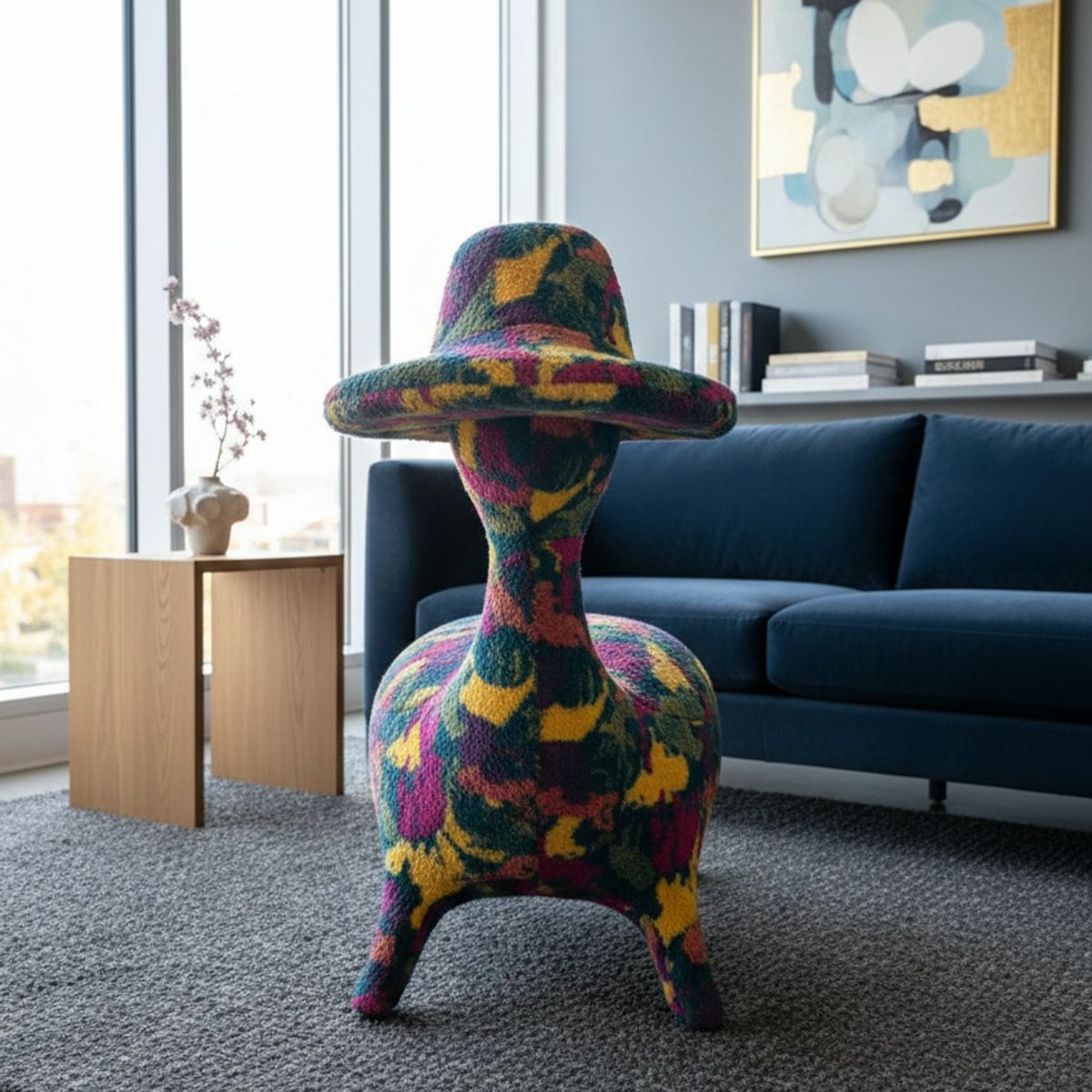 MIN CITY HOME - Silla Decorativa Moderna Con Diseño De Animal Pato