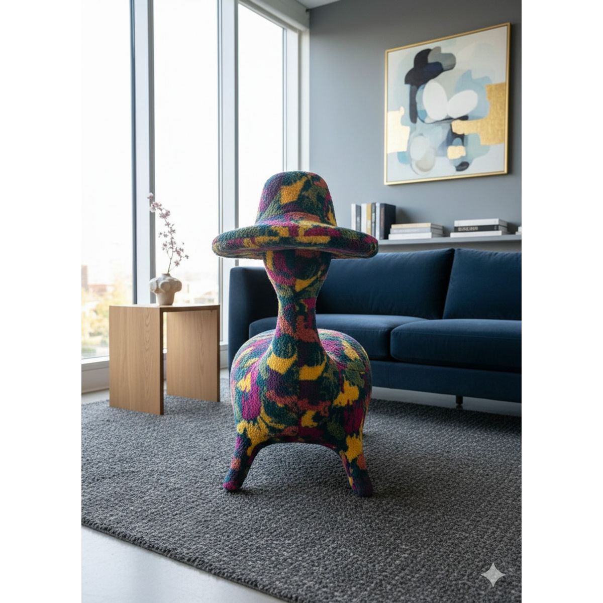 MIN CITY HOME - Silla Decorativa Moderna Con Diseño De Animal Pato