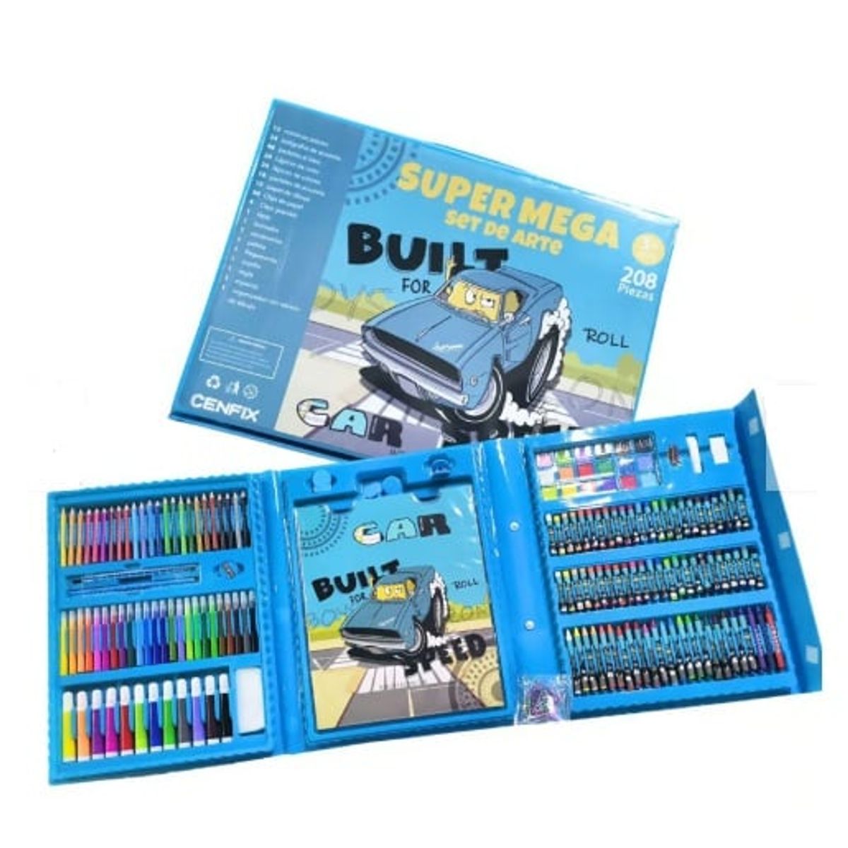 GENERICO - Mega set de arte 208 piezas