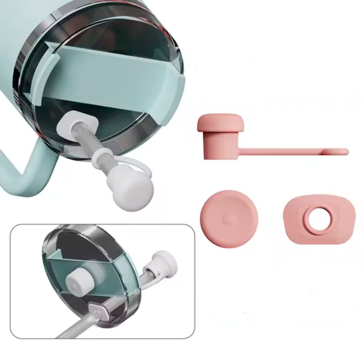 INSPIRA - Kit de Tapones de Silicona y Protector Inferior para Vaso Térmico