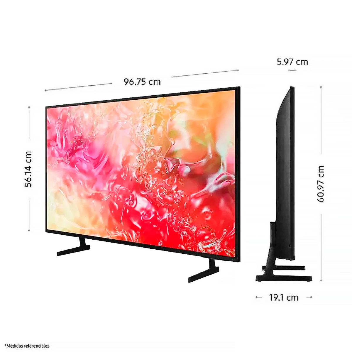 SAMSUNG - Televisor Samsung 43 Pulg. Crystal UHD 4K Smart TV Tizen UN43DU7000