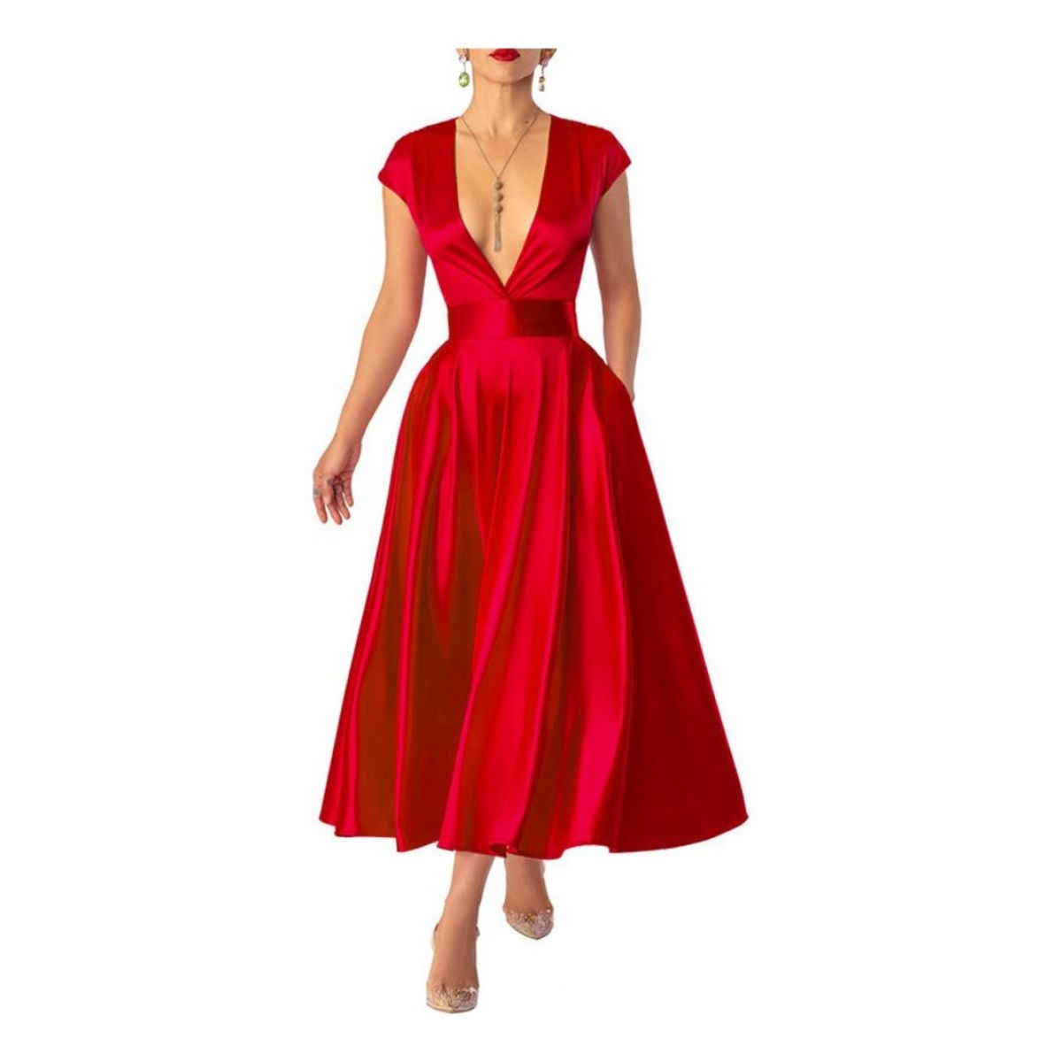 GIOIO - Vestidos Largos Casuales Elegantes De Fiesta Para Mujer Moda