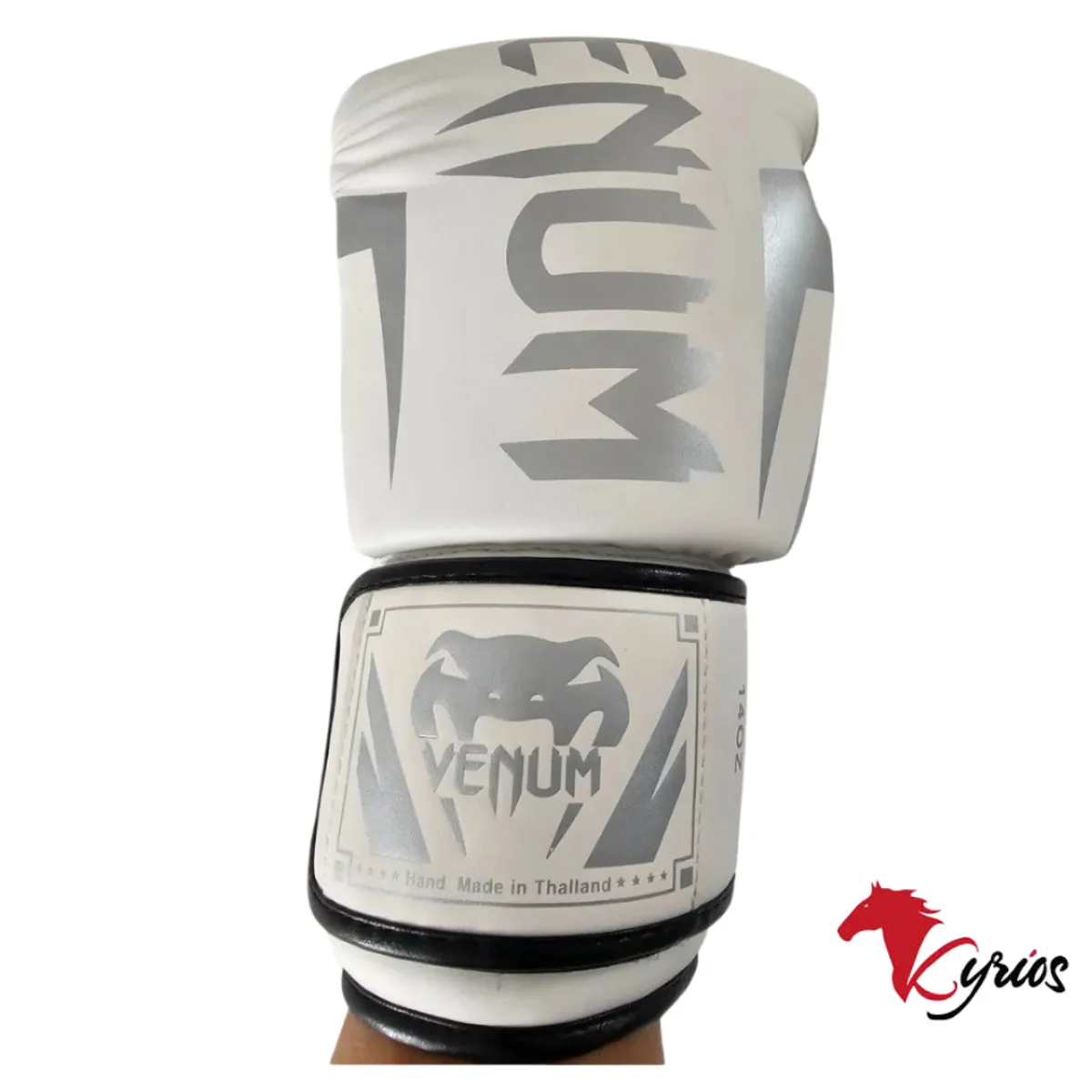 NO LOGO - Guantes De Box Venum 3.0 Charger De 6 Onz BLANCO/PLOMO