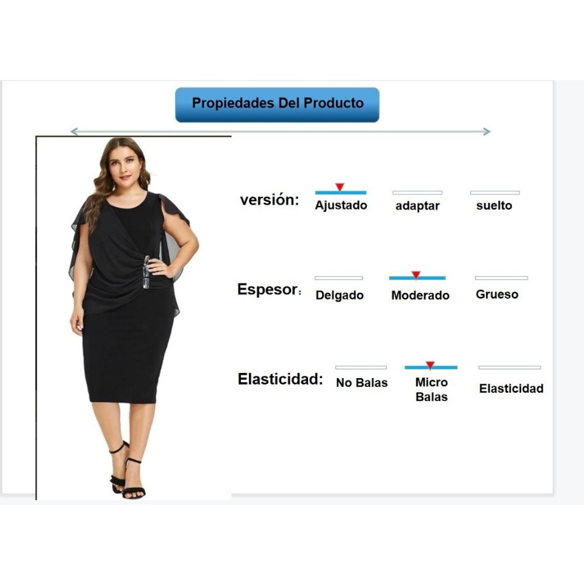 GIOIO - Vestido De Encaje Sexy De Talla Grande Para Mujer