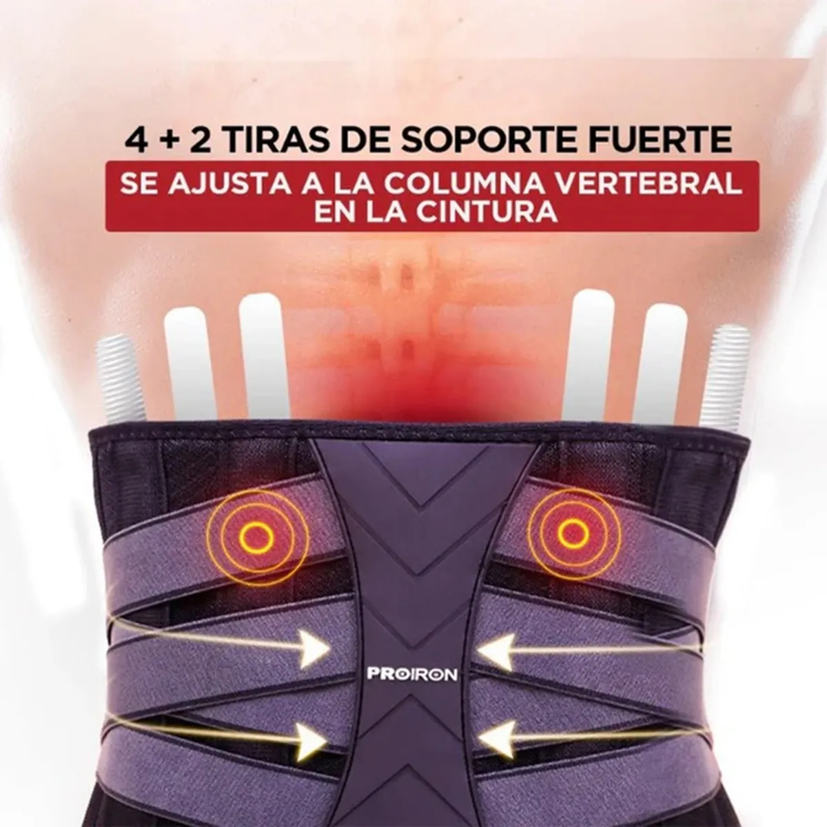 PROIRON - Cinturón de Soporte Lumbar M