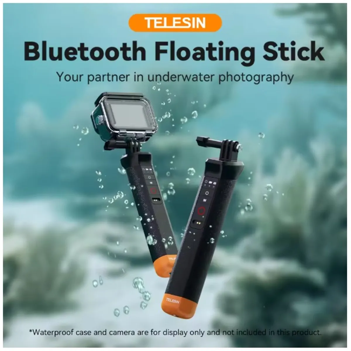 TELESIN - Mango Flotante con Bluetooth para GoPro Hero 13 a Hero 8