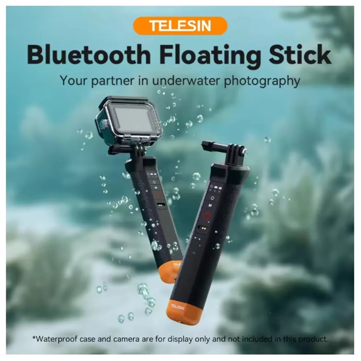 TELESIN - Mango Flotante con Bluetooth para GoPro Hero 13 a Hero 8