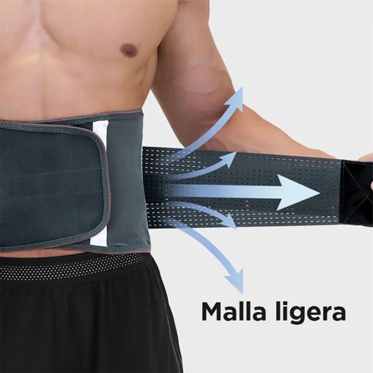 PROIRON - Cinturón de Soporte Lumbar Transpirable XL