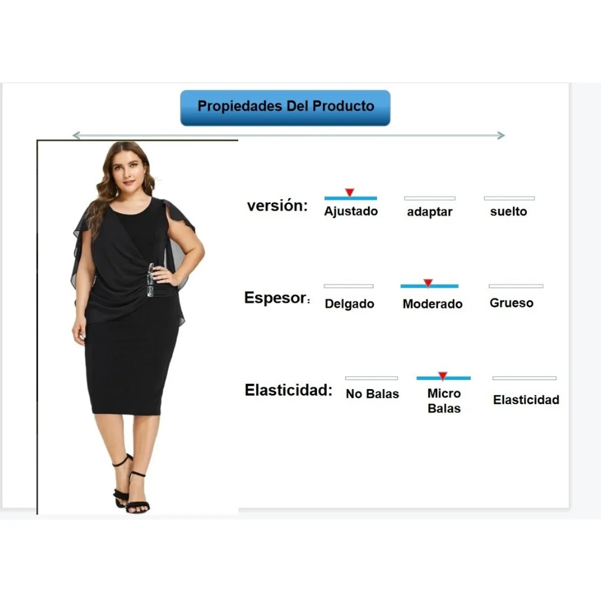 GIOIO - Vestido De Encaje Sexy De Talla Grande Para Mujer