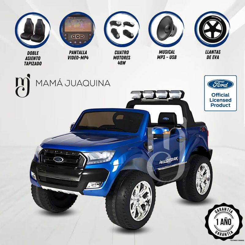 FORD - Auto a Batería «RANGER WILDTRAK» Licenciado Blue