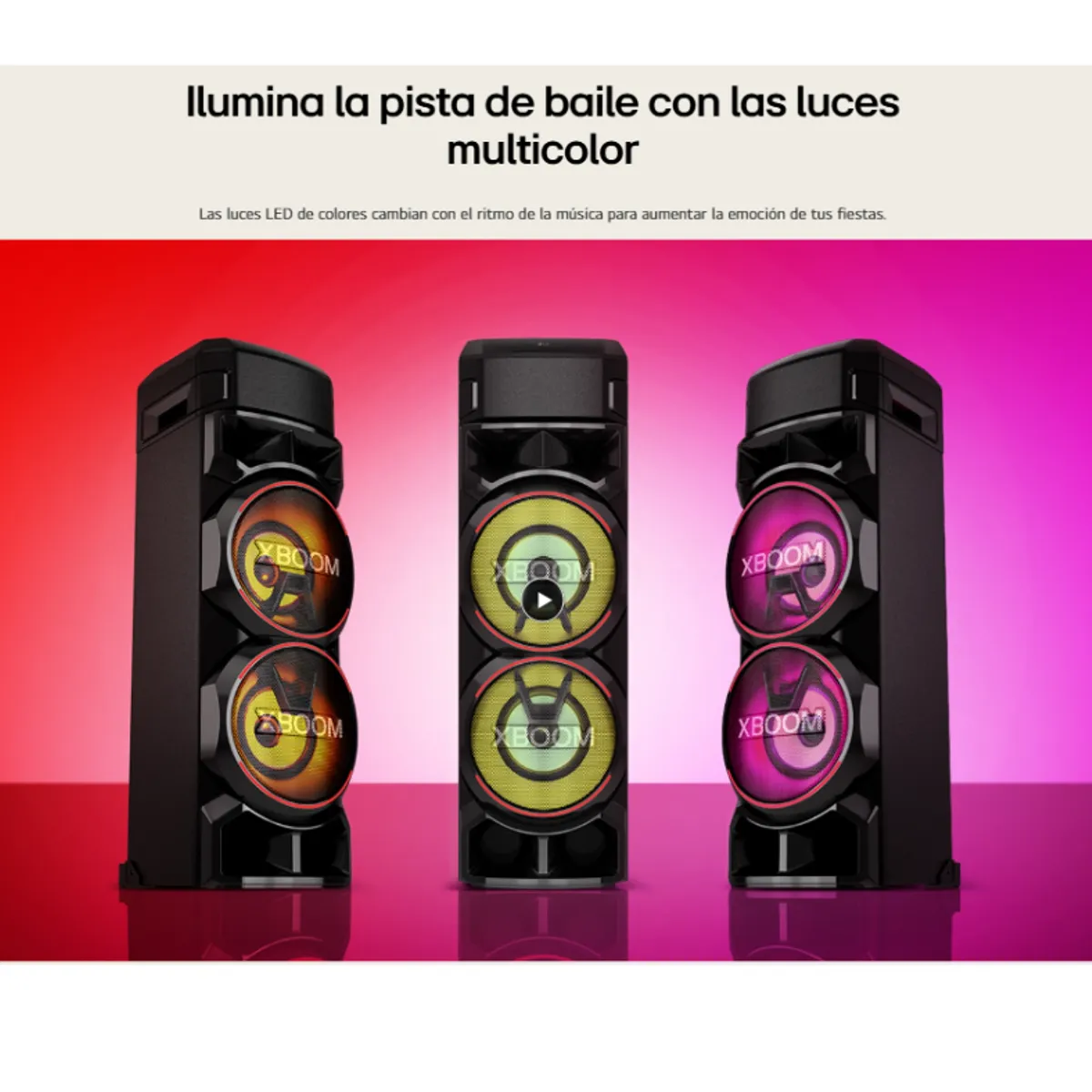 LG - Parlante Bluetooth LG XBOOM RNC9 - Altavoz Ideal para Fiestas y Karaoke