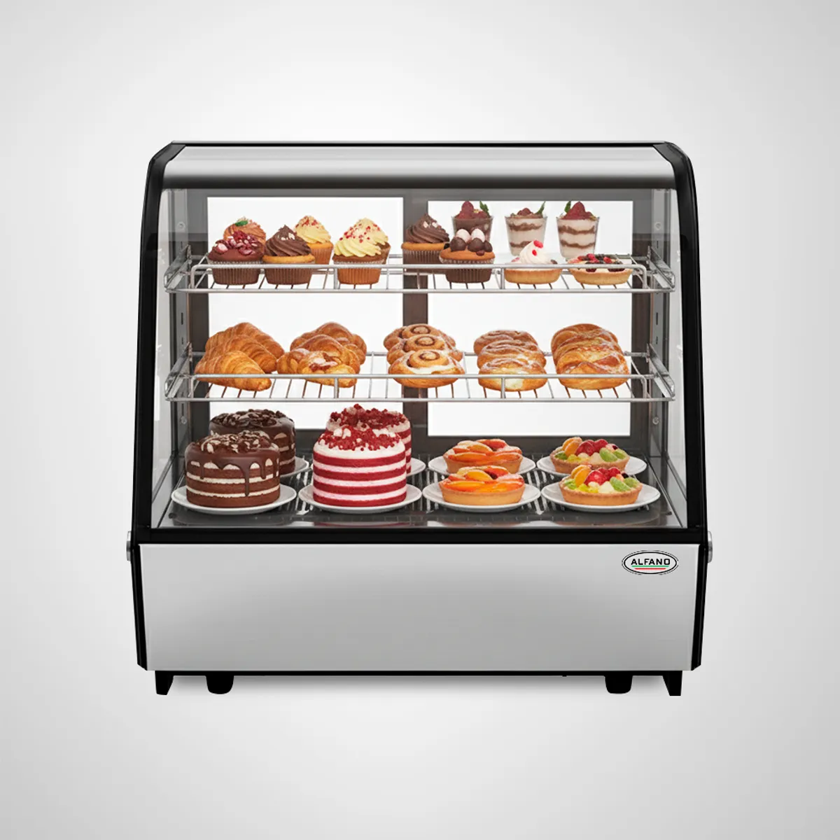 ALFANO - Vitrina Exhibidora de Mesa 140 Litros CTD-140
