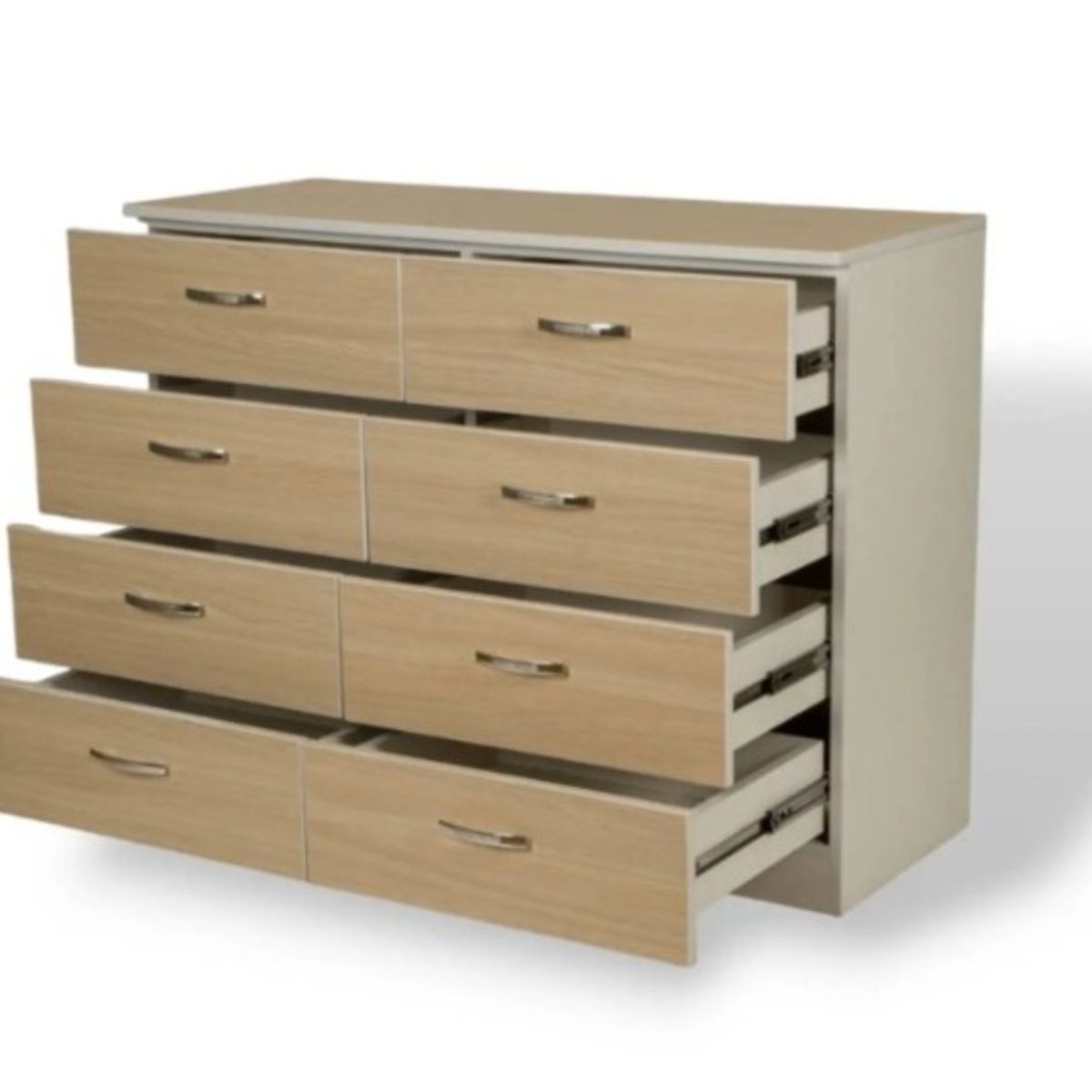 NACION MUEBLES - CÓMODA 8 PUERTAS MINIMALISTA NM