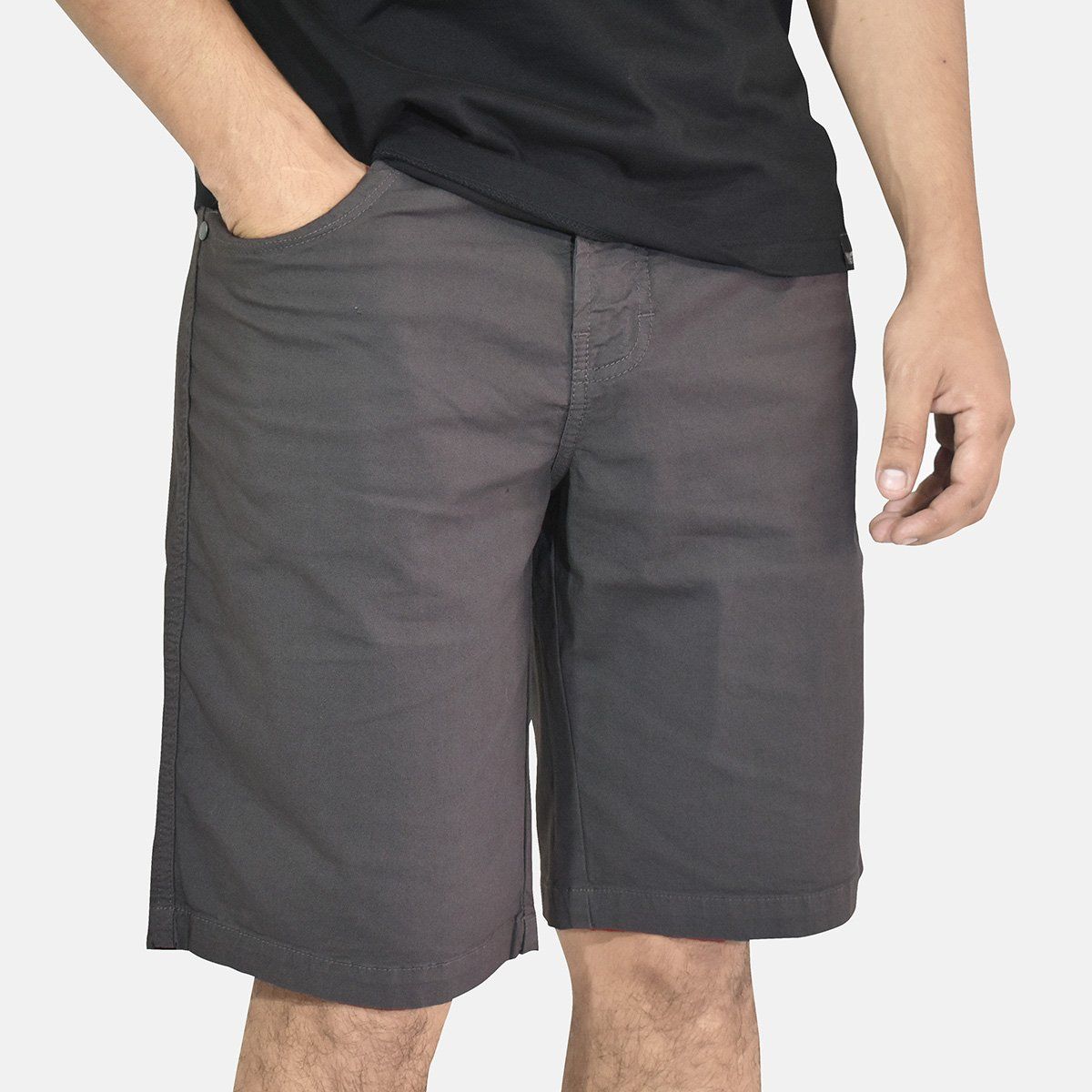 YONISTERS CLOTHING - Short Drill Clásico Yonisters Clothing Marrón