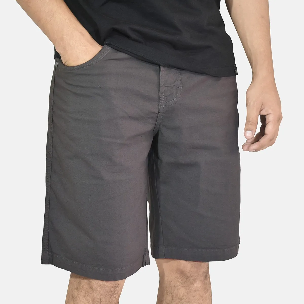 YONISTERS CLOTHING - Short Drill Clásico Yonisters Clothing Marrón