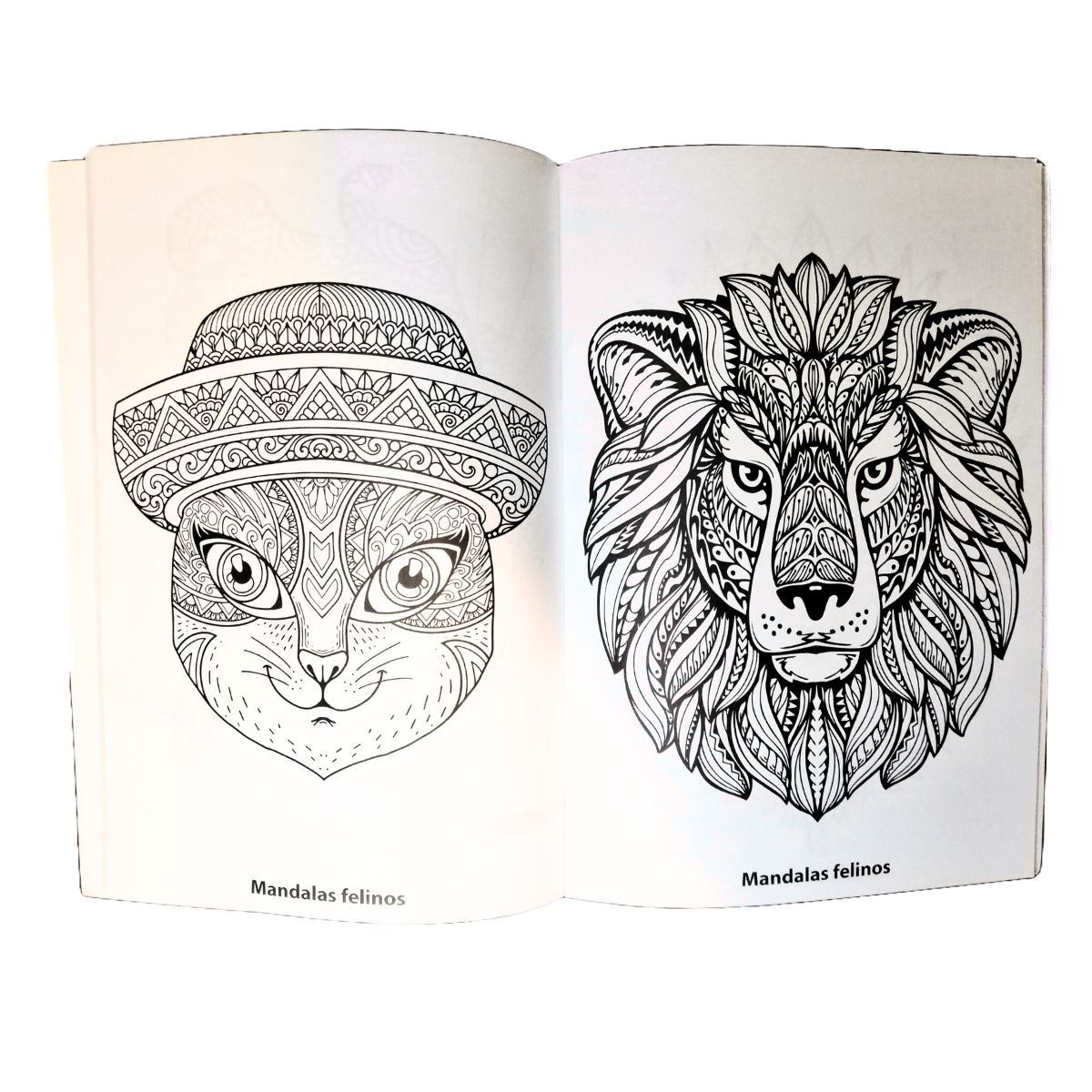 GENERICO - Libro para colorear - mandalas felinos