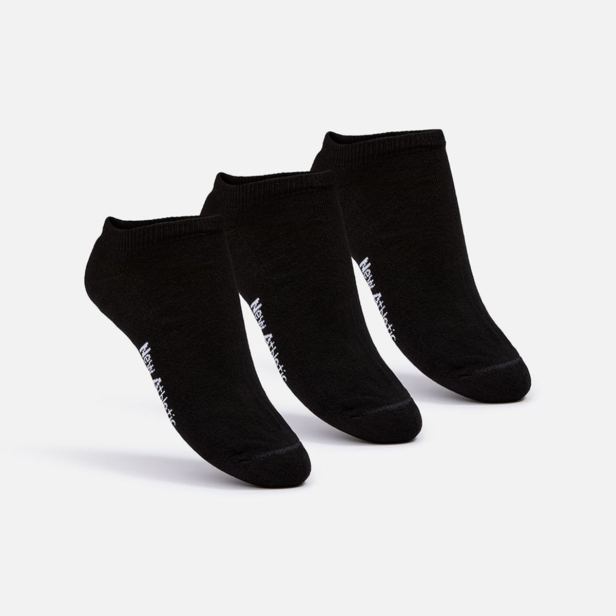 NEW ATHLETIC - Medias Pack De 3 New Athletic Taloneras Negro Unisex