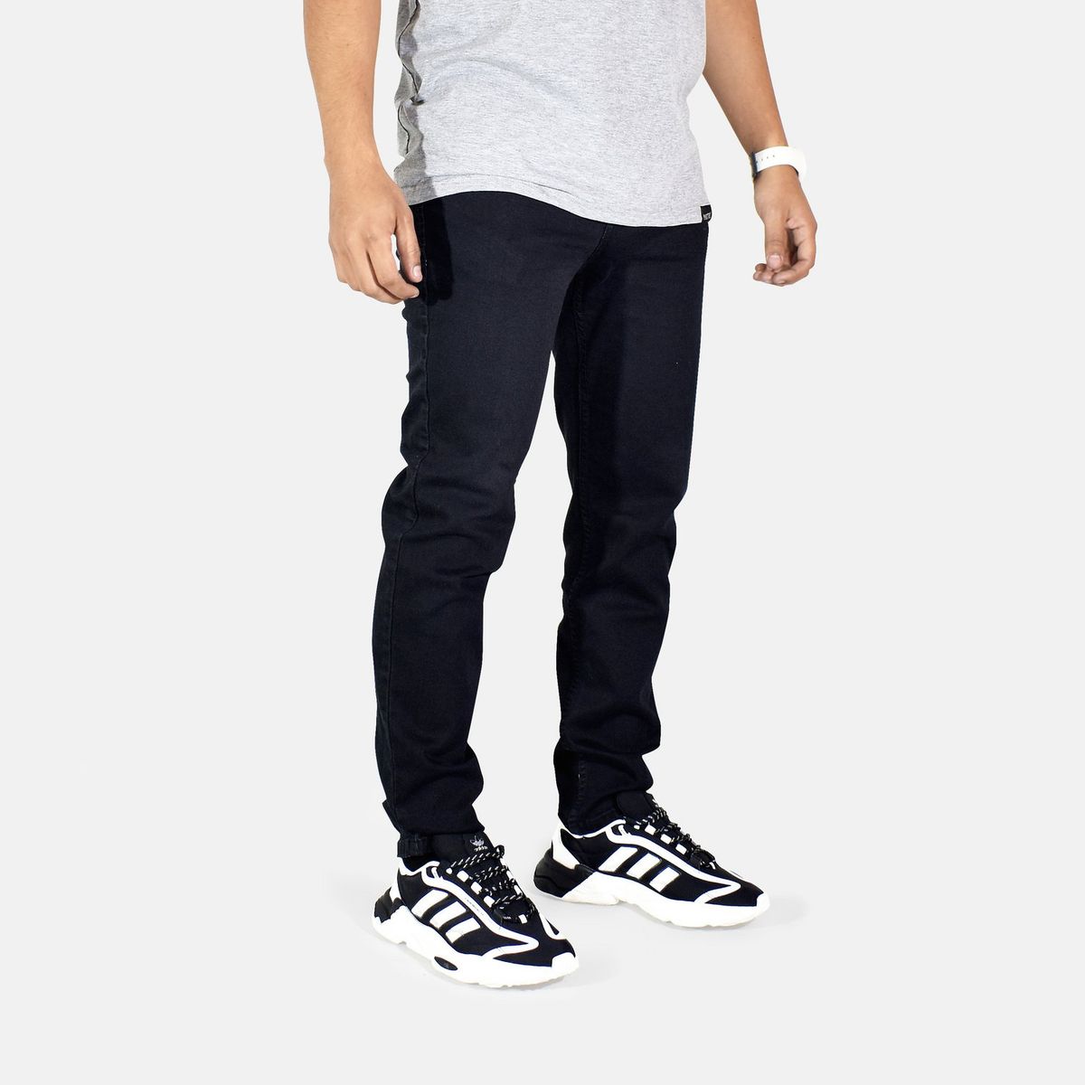 YONISTERS CLOTHING - Denim Jean Semipitillo Stretch Yonisters Clothing Negro