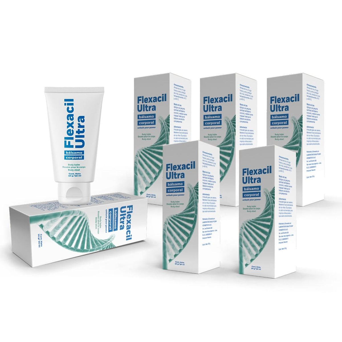 FLEXACIL - FLEXACIL ULTRA CREMA -6 Pack-Alivio  Natural para el Dolor Articular