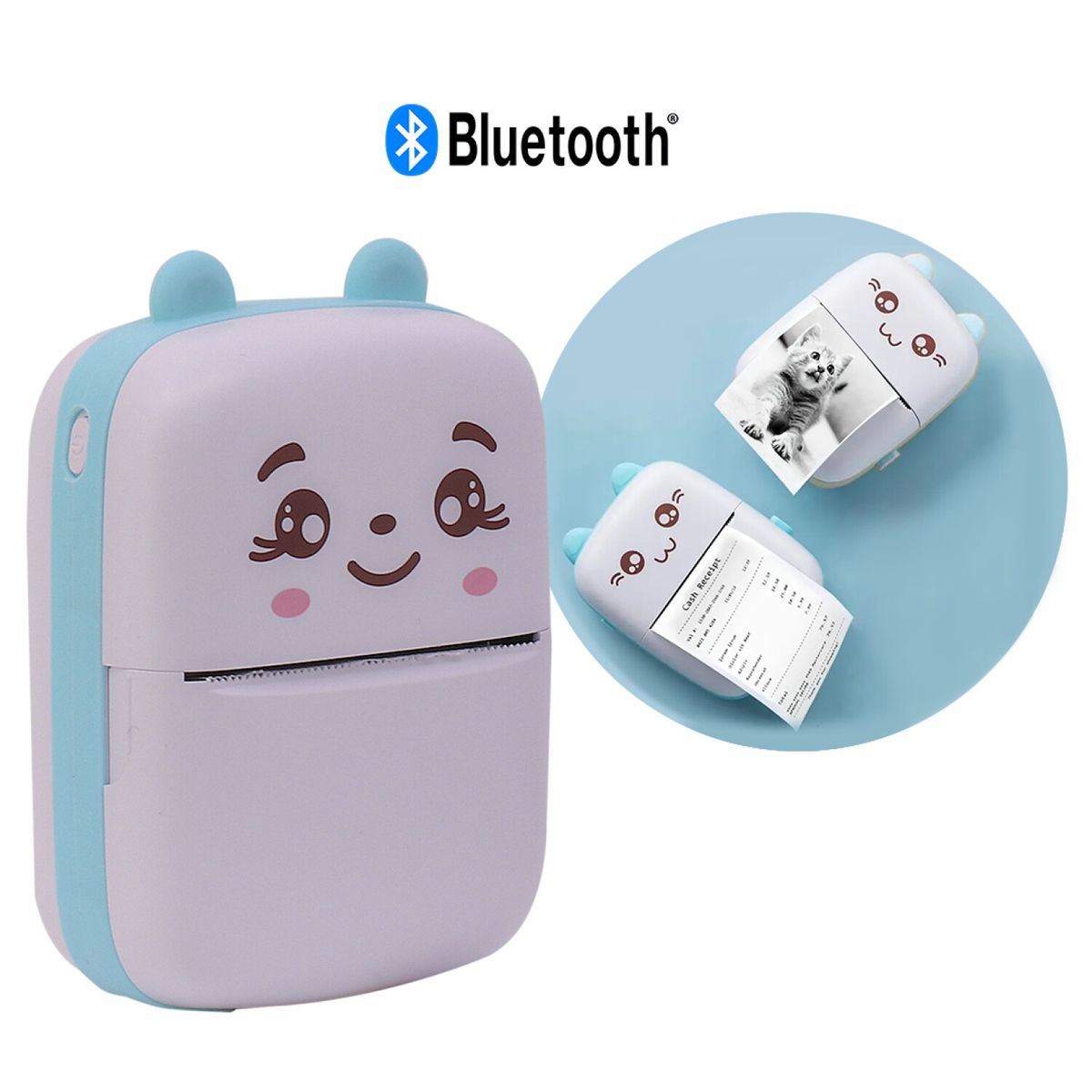 OEM - MINI Impresora Portátil Térmico 58mm Android IOS conexión Bluetooth