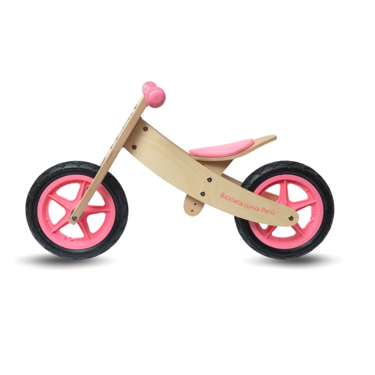 CURVA - Bicicleta de balance para niños Curva Modelo Rosada