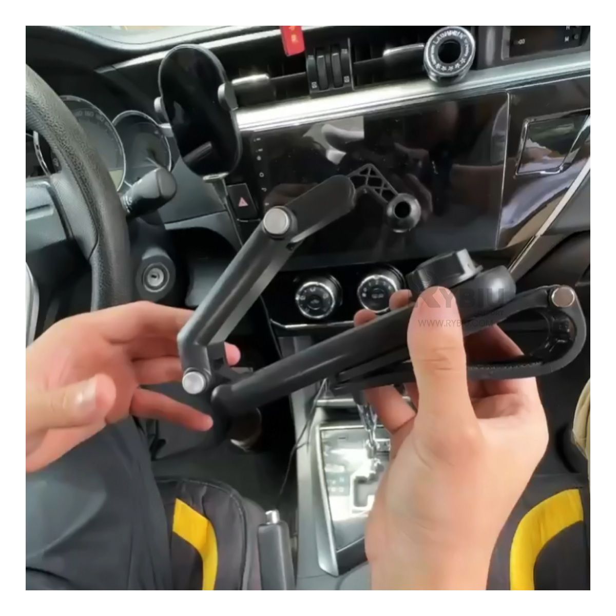 GENERICO - Sujetador de Smartphone en Visera Y+Banderitas Adhesivas