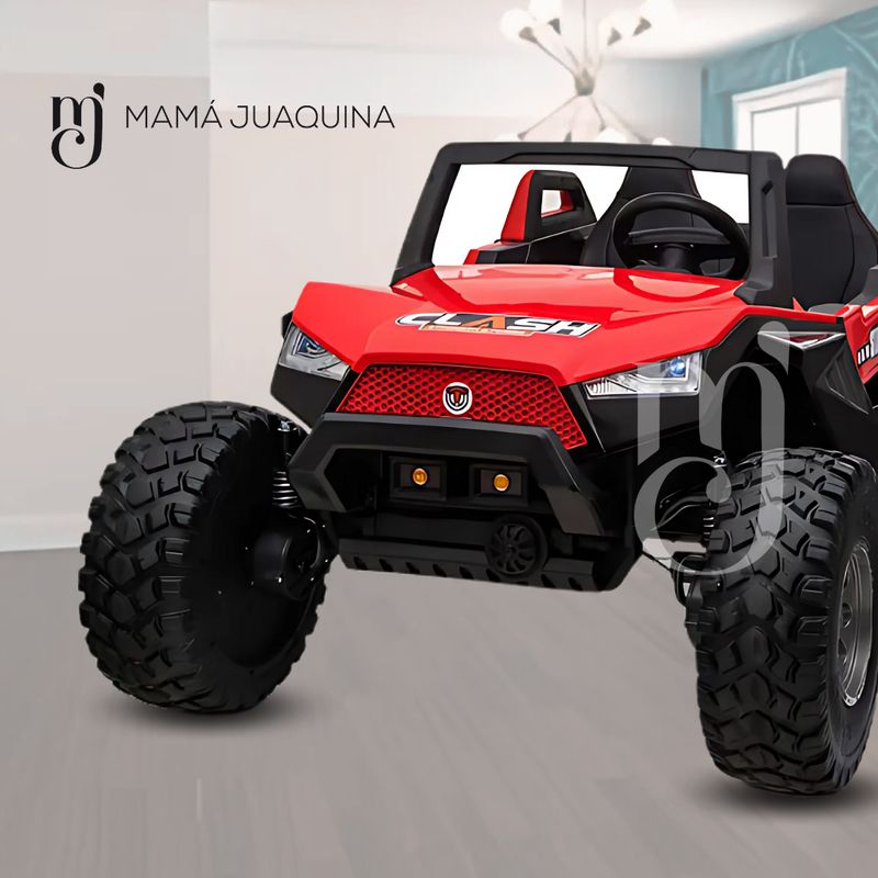 CONFORT - Carro a Batería 4x4 «UTV CRASH RALLY» Licenciado Rojo