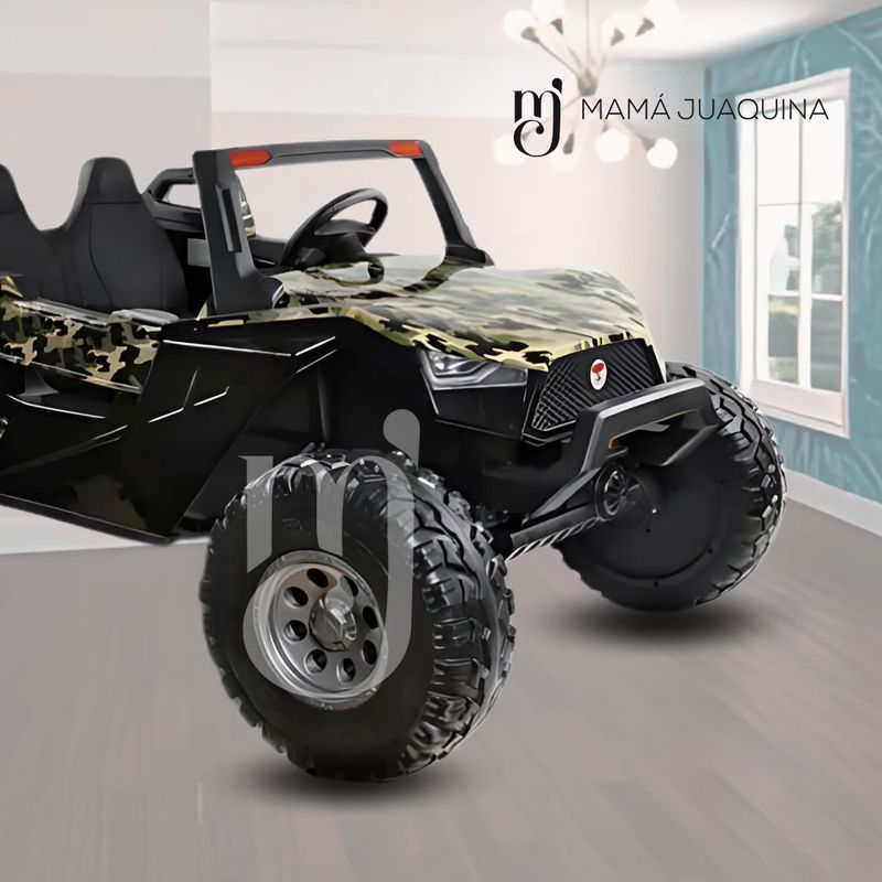 CONFORT - Carro a Batería 4x4 «UTV CRASH RALLY» Licenciado Green