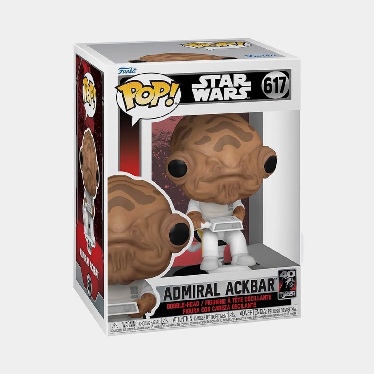FUNKO - FUNKO POP STAR WARS RETURN OF THE JEDI 40TH - ADMIRAL ACKBAR IN CHAIR