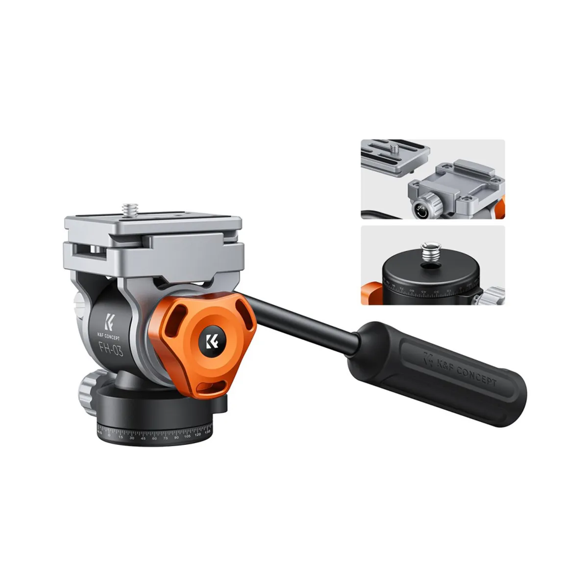 K&F CONCEPT - Cabezal para Tripode K&F Concept  KF31.087