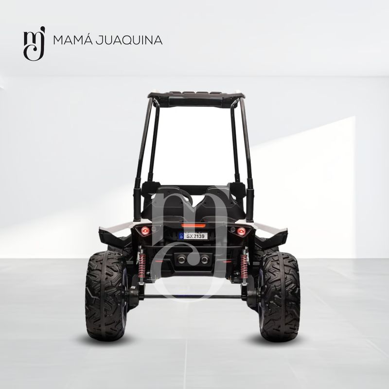 CONFORT - Carro a Batería 4x4 «UTV RALLY BUGGY ROOF» Licenciado White