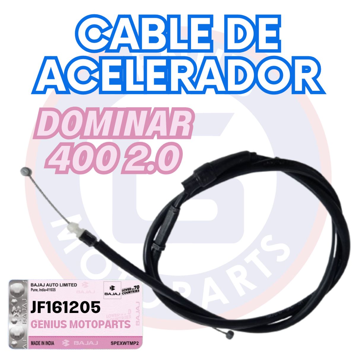BAJAJ - CABLE DE ACELERADOR DOMINAR 400 2.0