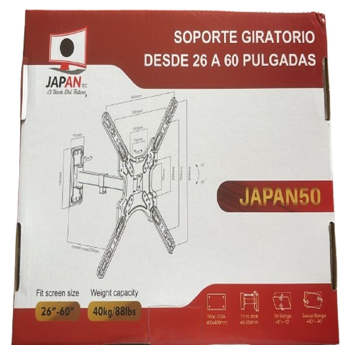 RACK JAPAN - Rack de un brazo para tv 26 a 55'/ JAPAN50