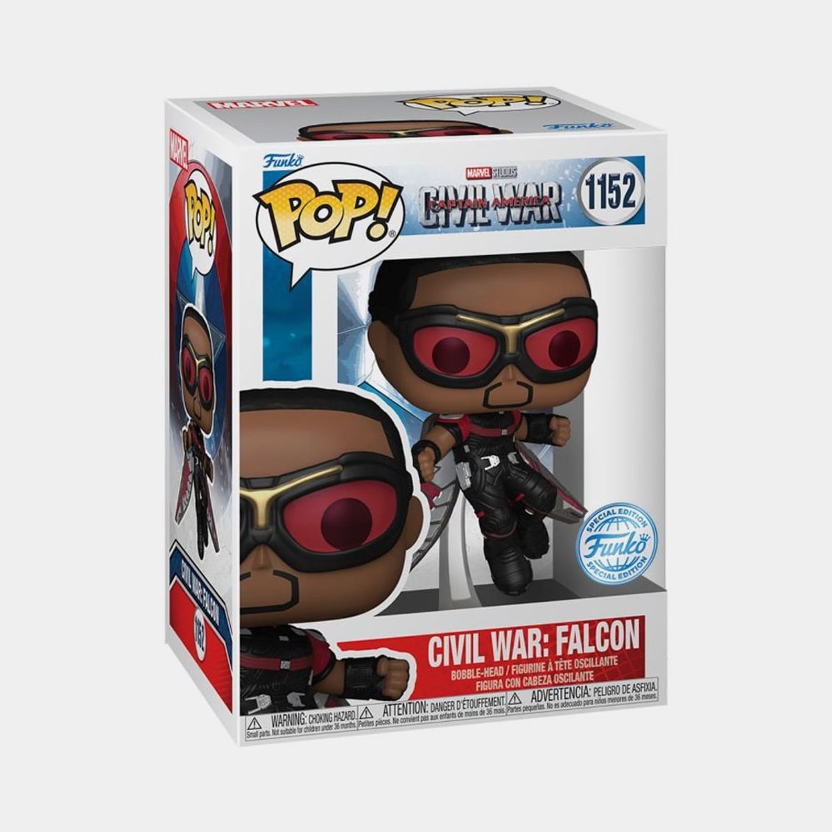 FUNKO - FUNKO POP MARVEL CIVIL WAR CAPTAIN AMERICA FALCON SE