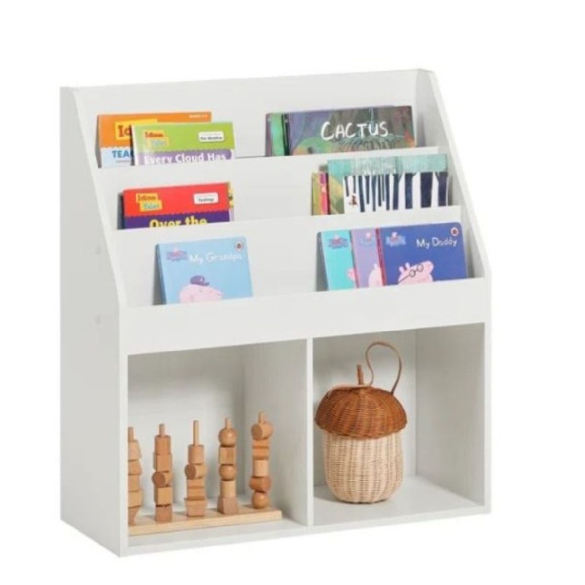 NACION MUEBLES - LIBRERO INFANTIL BLANCO NM