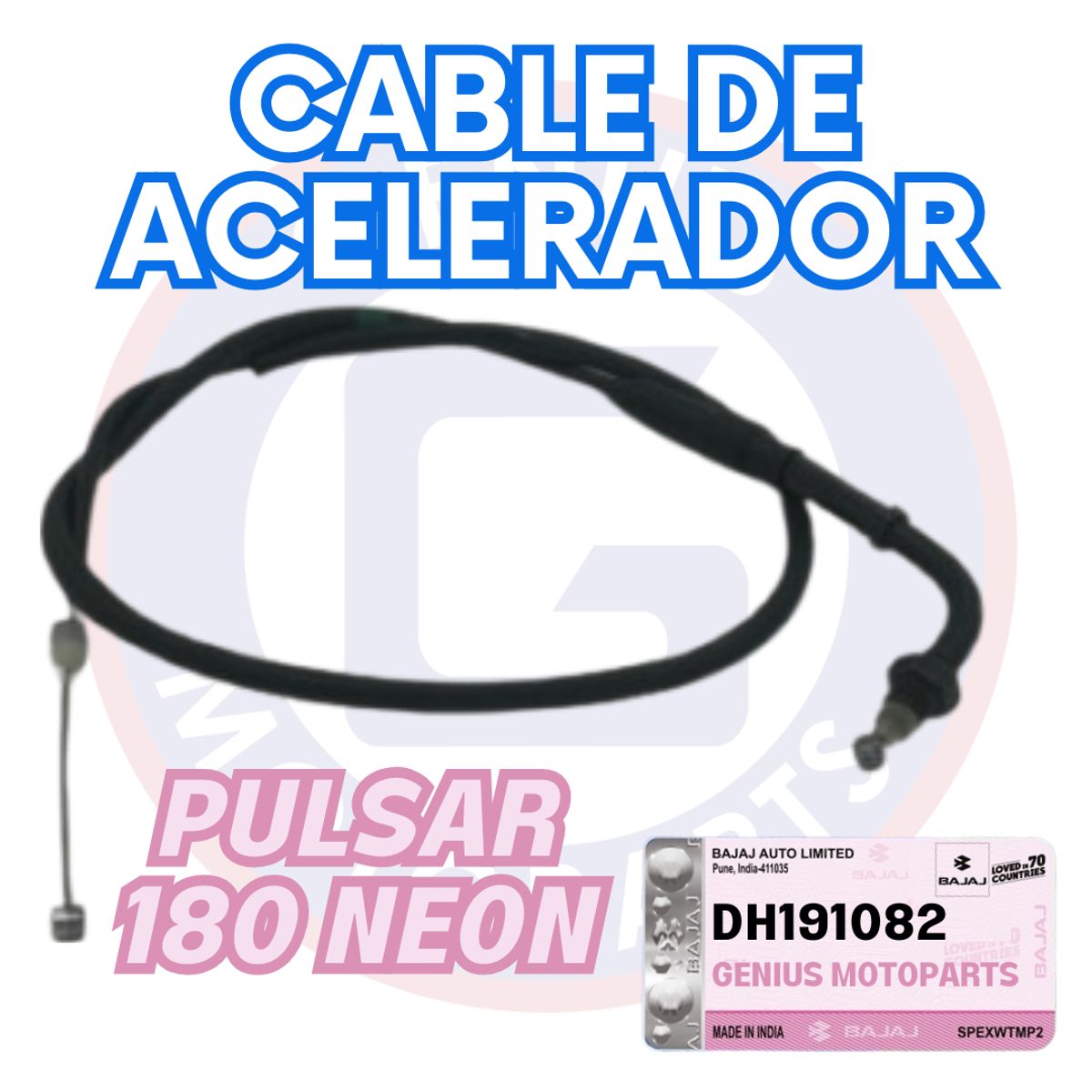 BAJAJ - CABLE DE ACELERADOR PULSAR 180 NEON