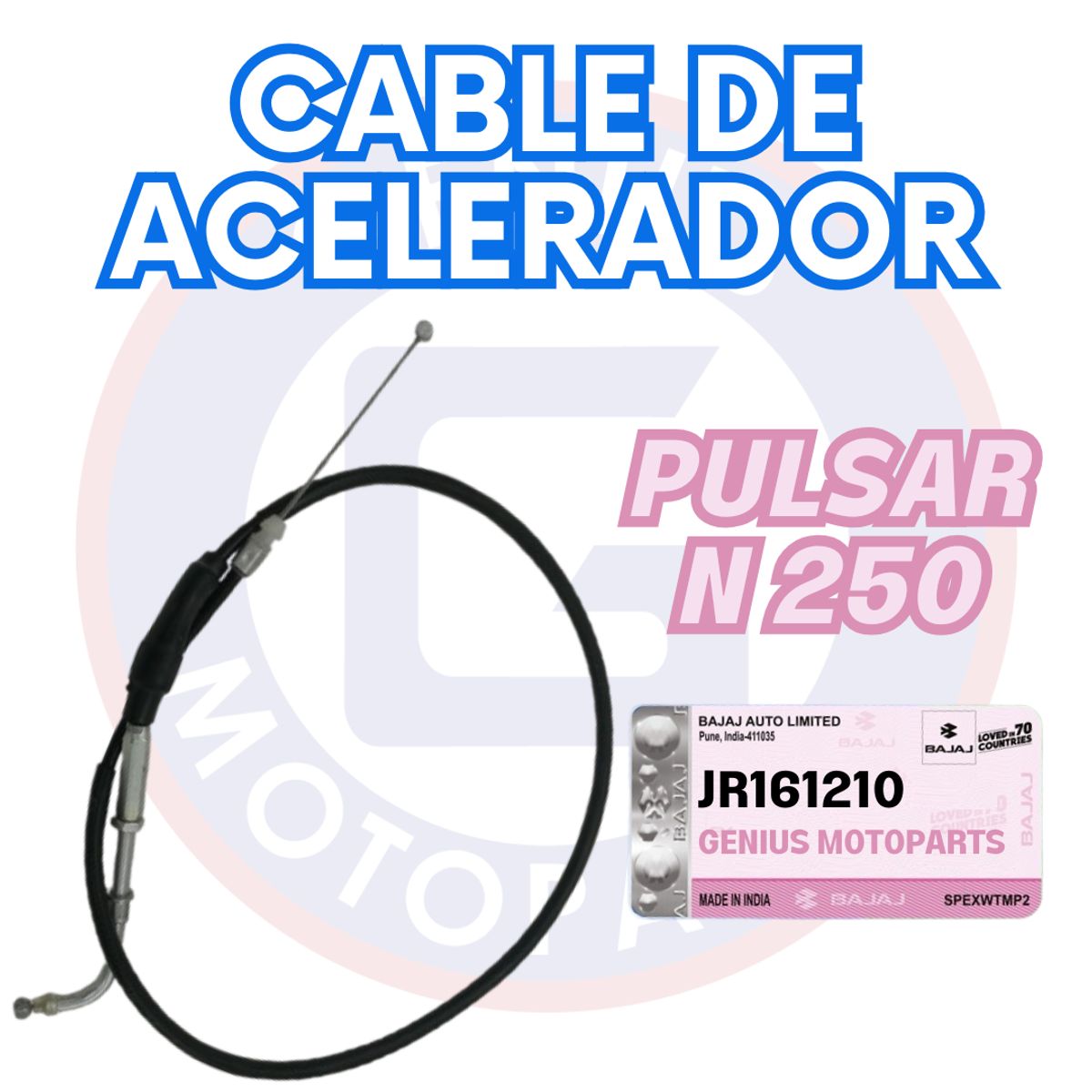 BAJAJ - CABLE DE ACELERADOR PULSAR N 250