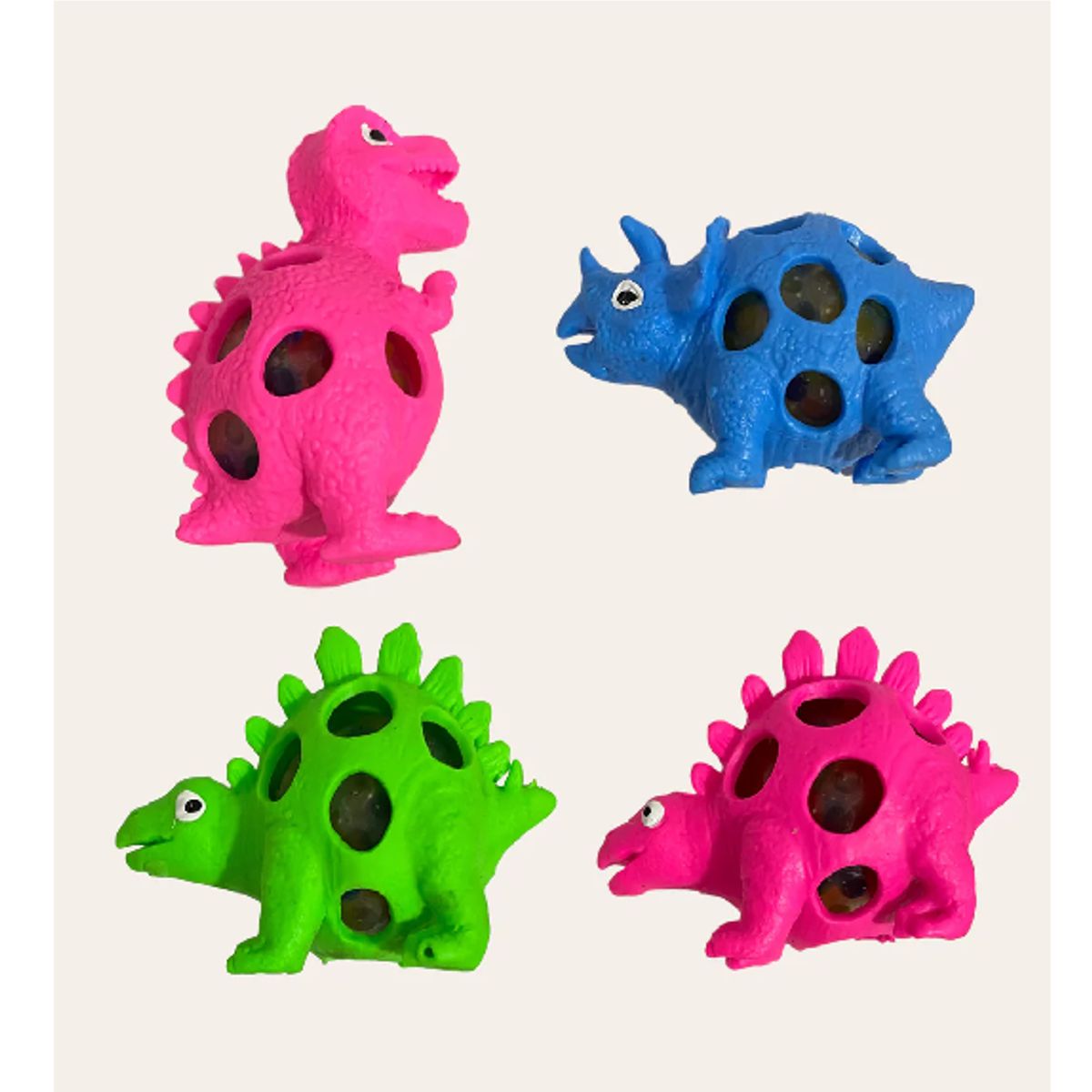 GENERICO - Pack x 2 Squishys dinosaurios