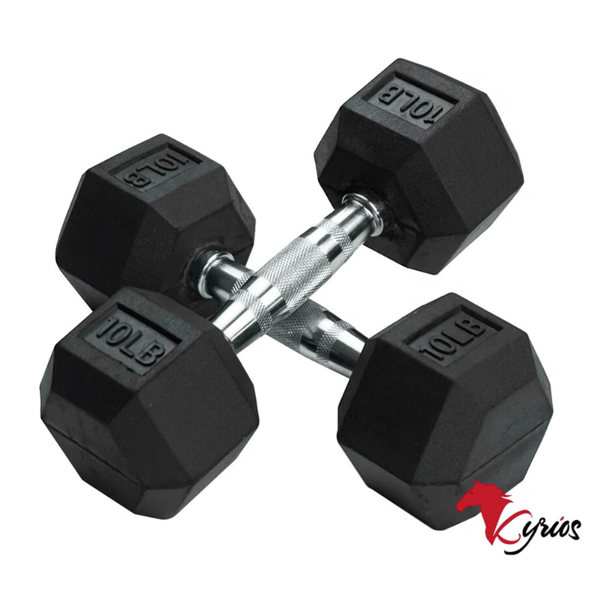 NO LOGO - Par De Mancuernas Hexagonales De 7 y medio KG