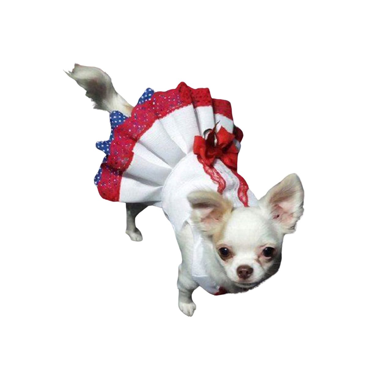 GENERICO - VESTIDO MODELO AMERICANO COLOR BLANCO TALLA L