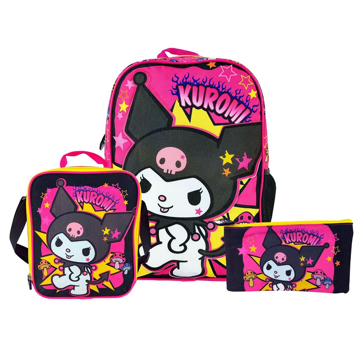 SCOOL - Set KUROMI Mochila-Lonchera-Cartuchera marca Scool