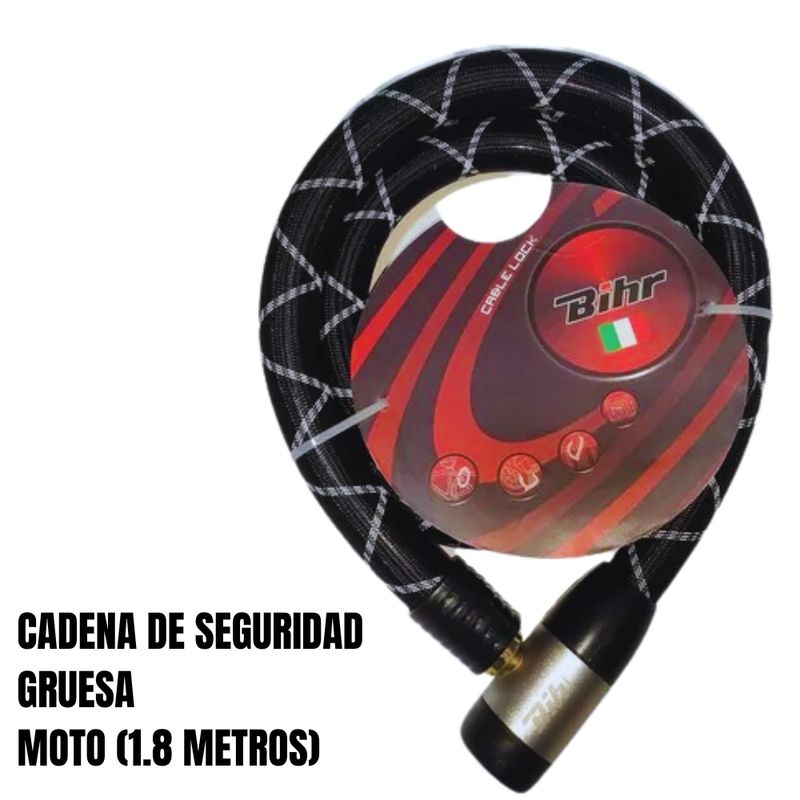 GENERICO - CADENA DE SEGURIDAD 25X1800MM BIHR MOTO-CICLISMO